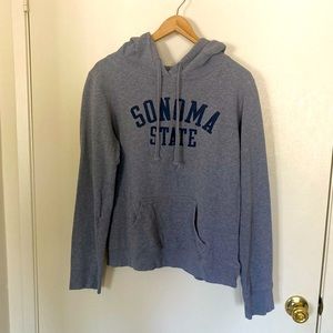 Simple Gray Sonoma State Hoodie